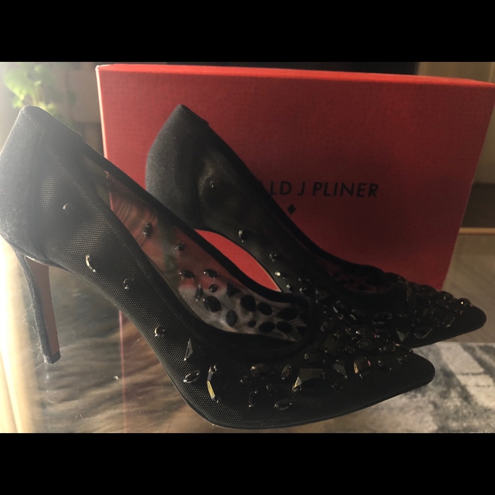Donald J Pliner jeweled heels